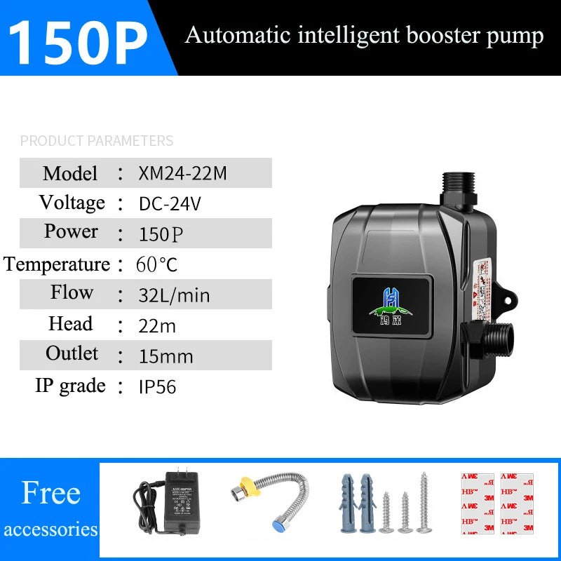 110V/220V New Automatic Booster Pump Tap Water Pipeline Booster Water Heater Shower Shower Bath Water Pressure Pressurized Mute