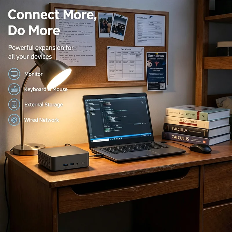 Intel Core i9-10980HK Mini PC Win11 16GB DDR4 2TB NVMe SSD WiFi6 BT5.2 4K HDMI Compact Gaming Office Streaming Workstation