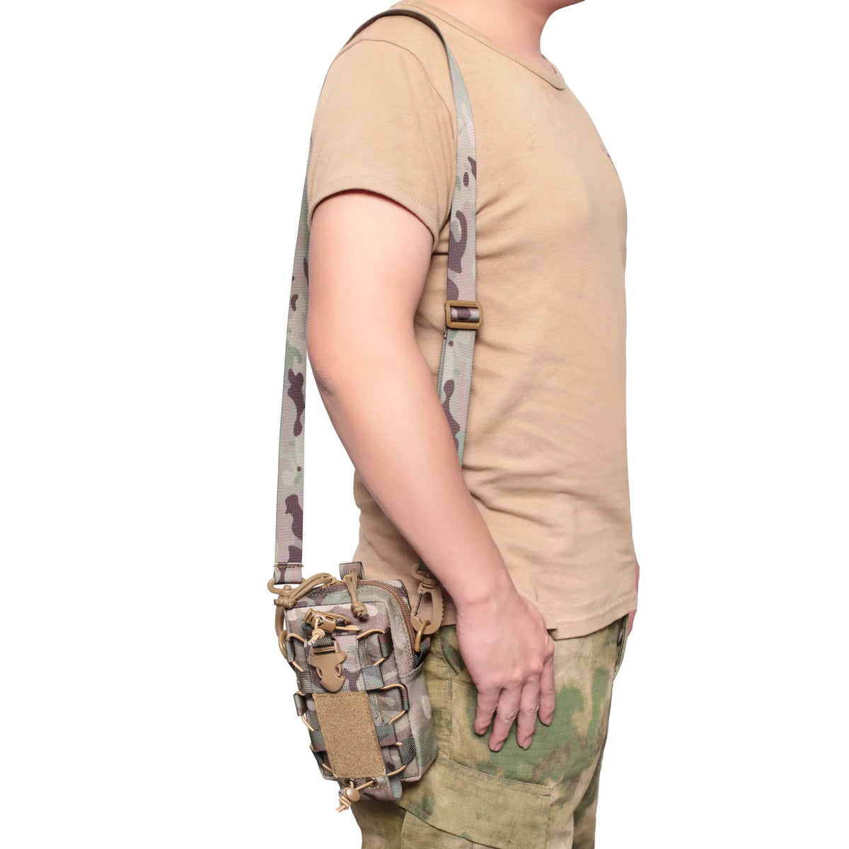 Organizer Waist Pack Bag military Molle EDC Pouch Water Bottle Canteen Kettle Carrier Outdoor Sports Phone Holder Camping Hiking