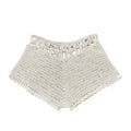 Women´s Beach Shorts Knit Crochet Cutout Bathing Suit Bottoms Drawstring Beach Board Shorts Summer Hot Shorts Streetwear