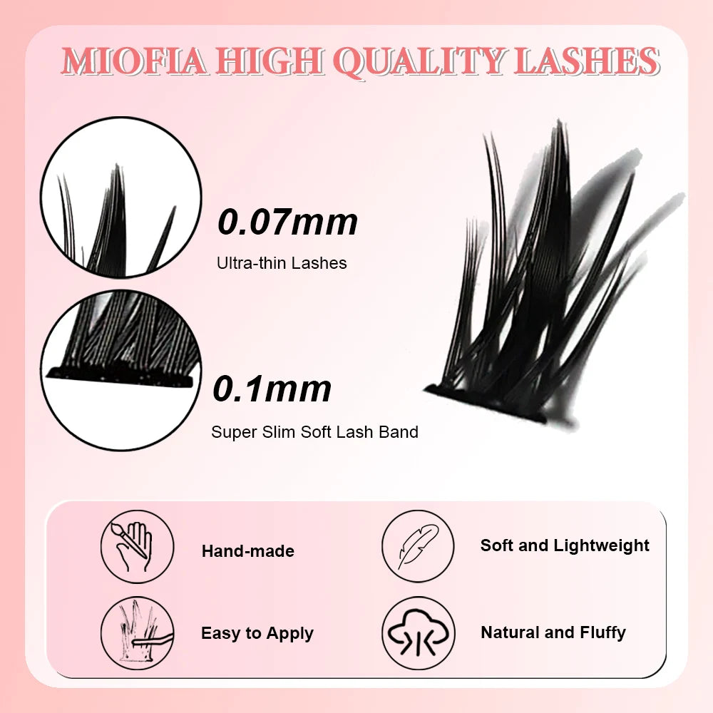 1 box/160 bunches Mink Eyelashes 3D Russian individual Eyelash cluster Natuaral Eyelash Extension Makeup Tools Lashes Wholesale