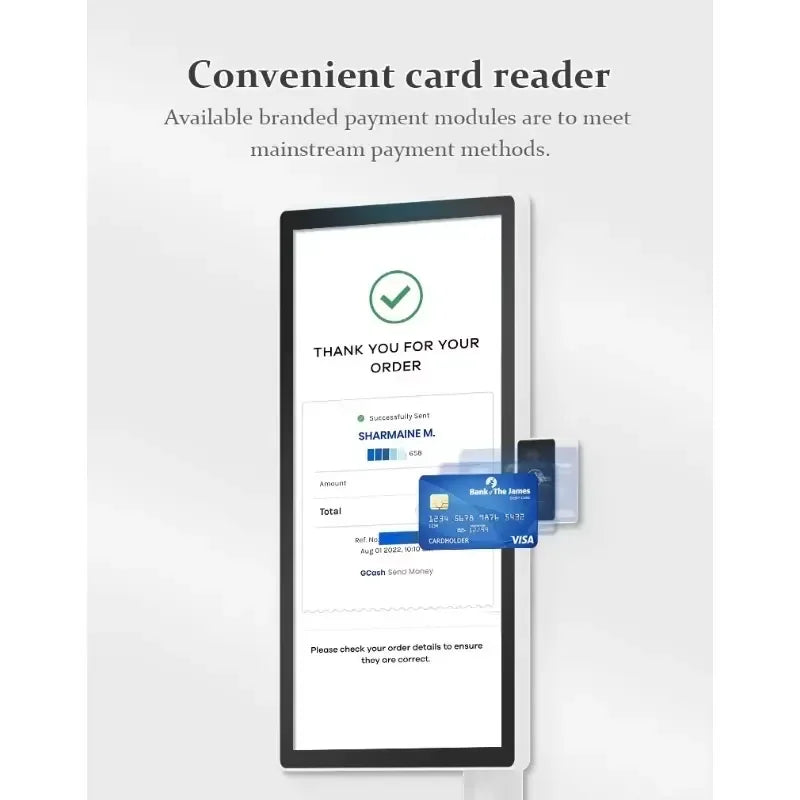 2026 Hot Sale Touch Screen Kiosk Self-Service Ordering System with Printer Support POS Machine for Restaurant Payment Kiosk