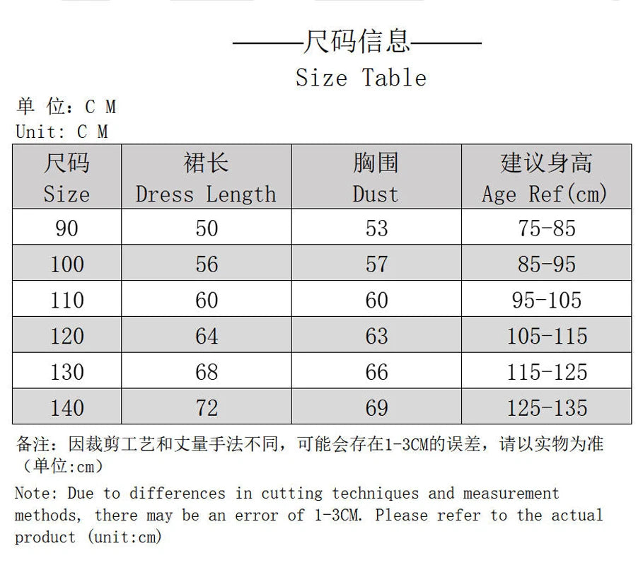 Summer New Fashion Kids Princess Dress  Girls Clothes For Children Short Sleeves Dress Baby Girls Birthday Party Clothing 2-8T