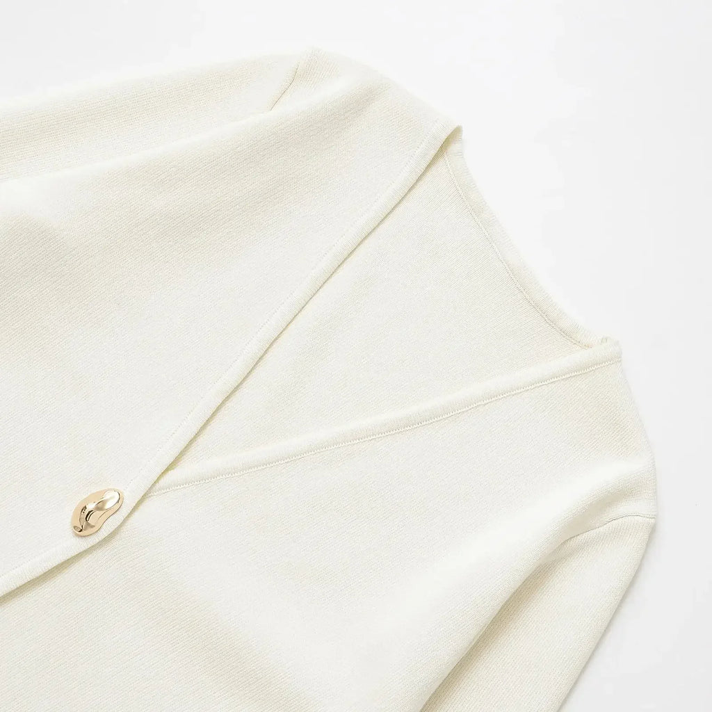 Spring Cardigan For Women Tops V-neck Knitted Cardigans Casual Simple Elegant Sweater Coat Outerwears Knitwear 4192005