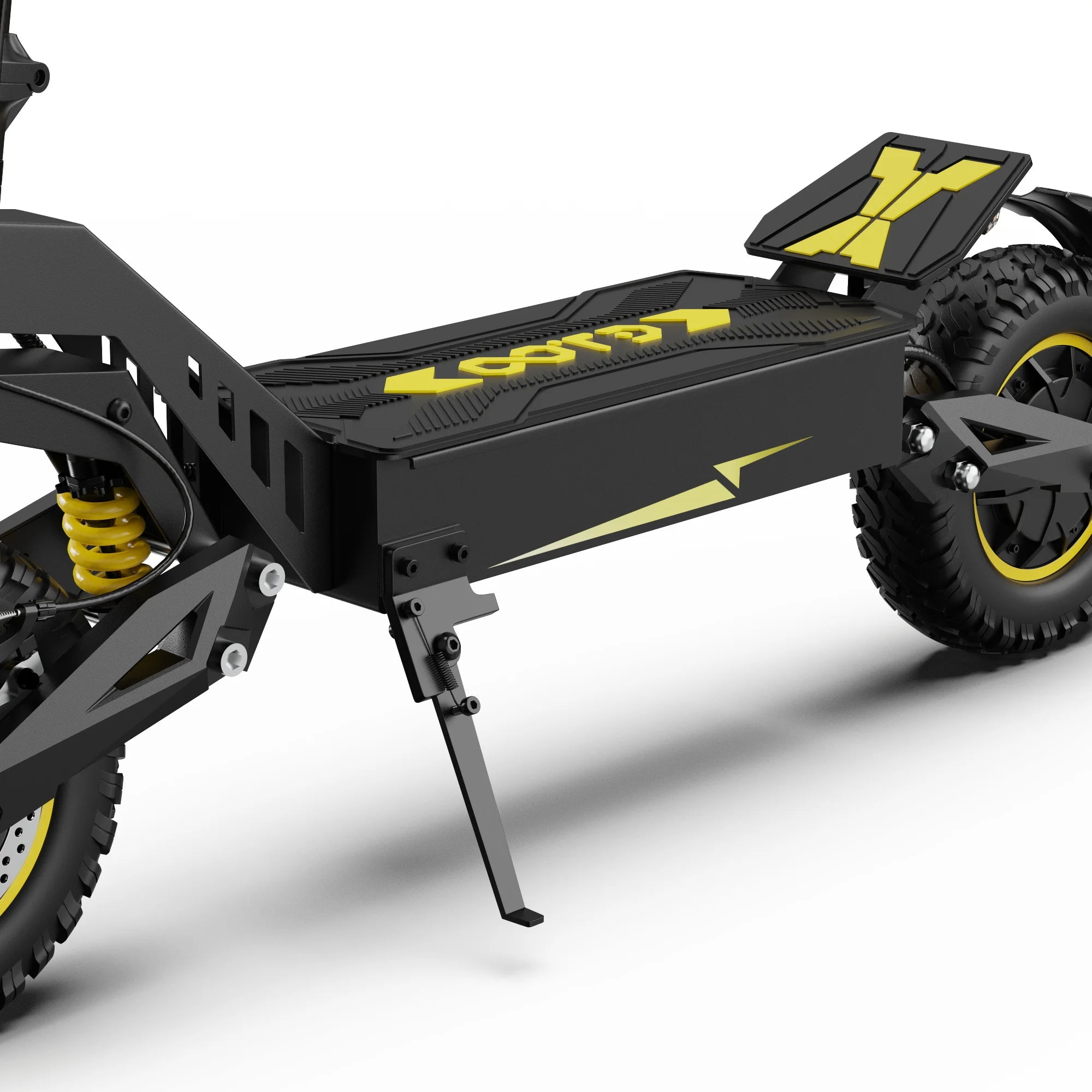 OOTD T10 Adult Foldable Electric Scooter(Yellow), Max 900W Motor & 18Ah Battery, 45-60km Range, 11 Inch All-Terrain