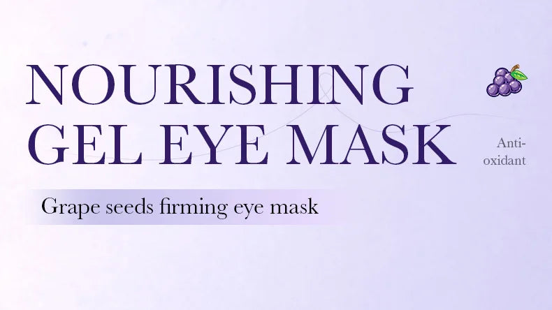 SADOER Grape Eye Mask Anti Wrinkle Dark Circles Removal Eyes Bags Moisturizing Eye Patches Eyes Skin Care 60pcs