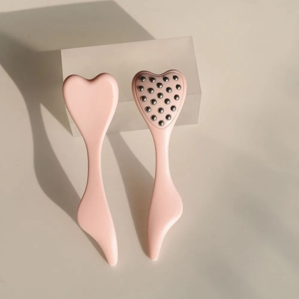 20 Beads Design Point Pressing Massager Reduce Puffiness Skin Scraping Facial Roller Face Lifting and Tightening