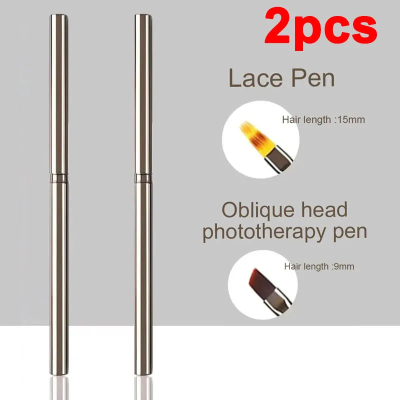 Nails Art Liner Brushes Striping Drawing Elongated Lines Painting 6/9/12/15/18mm Nail Professional Manicure Tool ZJS02