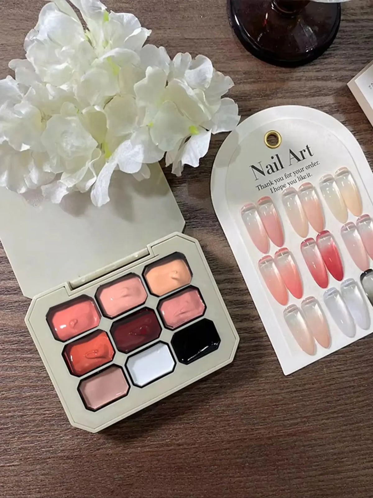 Spring and Autumn Style 9-Panel Solid Gel UV Nail Art: DIY Nail Art Charm, Suitable for French Manicures, Perfect for Beginners