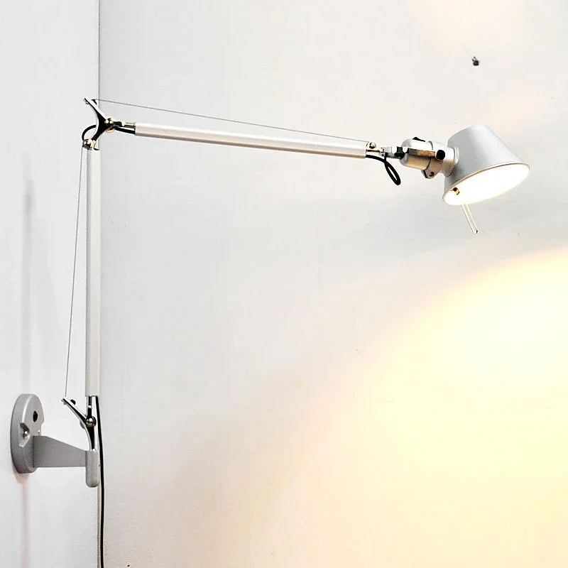 Modern Simple Modern Foldable Wall Lights Long Swing Arm Adjustable Aluminum Sconces Lamps Telescopic Wall Lights For Bedroom