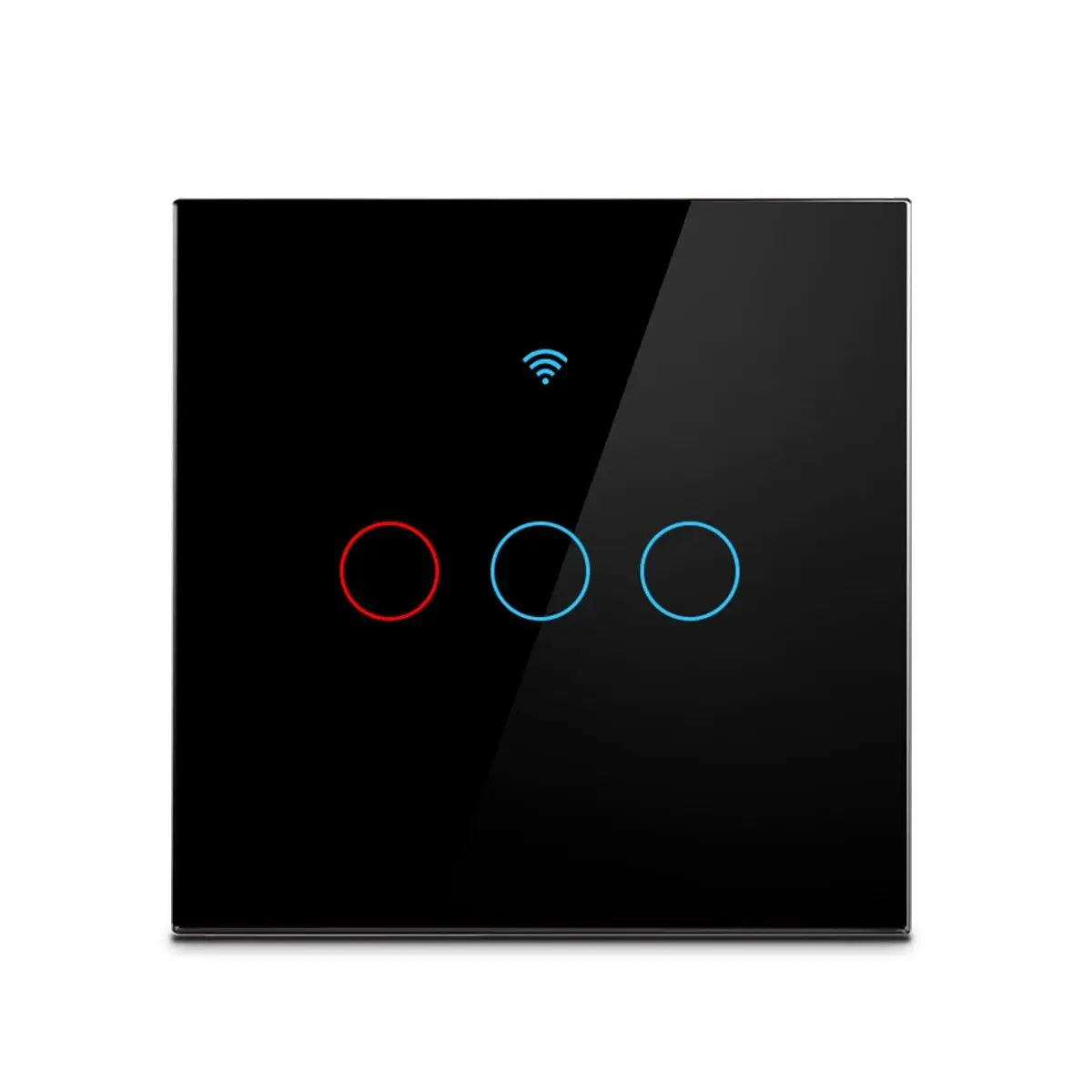 Wifi Smart Light Switch EU 1/2/3Gang Touch Light Switch No Neutral Wire Wall Light Switches Works with Tuya Smart Life App Alexa