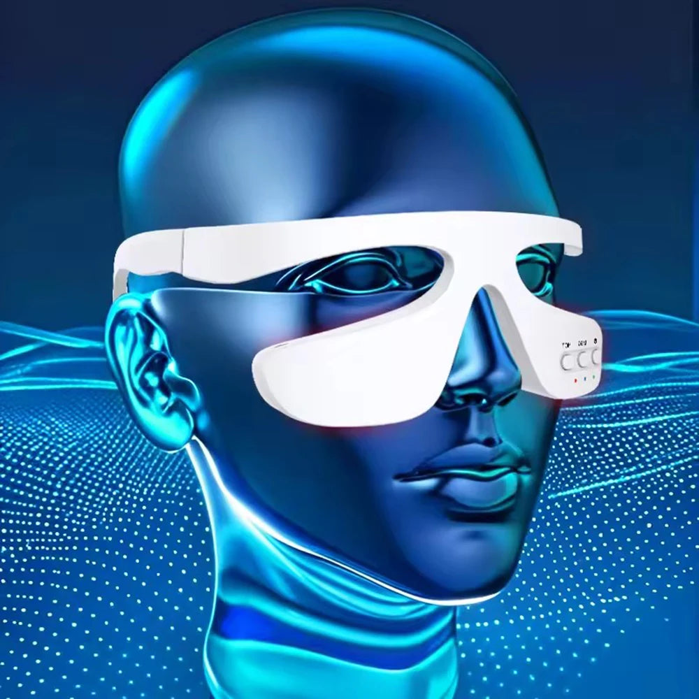 Smart Eye Massager 3D Red Light Eye Fatigue Dark Circles Relaxing Under-Eye Glasses Massage Beauty Machine