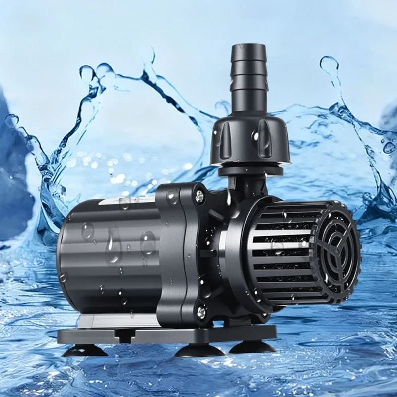 Ultra Quiet Water Pump Mini DC12V Brushless Motor Submersible Aquarium Water Pump Adapter Pond Fountain for Fish Tank Garden