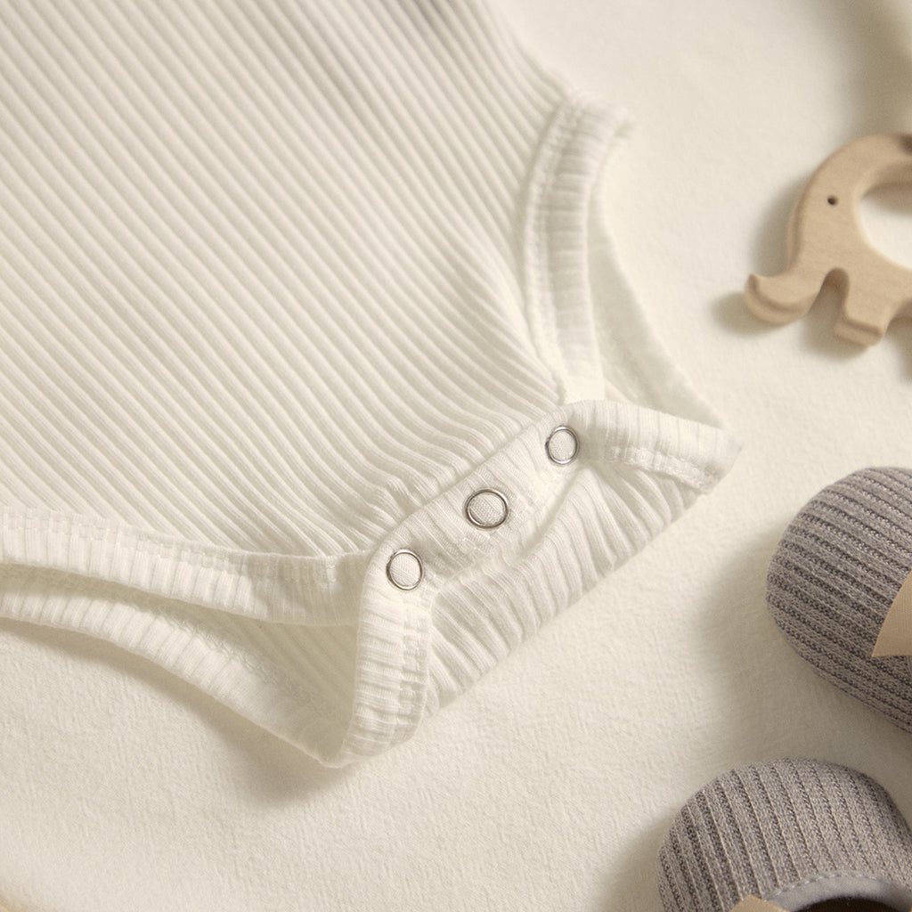ma&baby 0-24M Spring Fall Newborn Baby Girls Romper Infant Knit Ruffle Jumpsuit Soft Long Sleeve Solid Color  Clothing