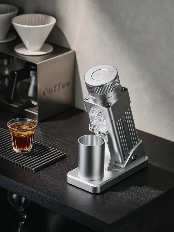 STARSEEKER E55Pro Electric Coffee Grinder 55MM Titanium Cone Burr Stepless Adjustment Espresso Brew Coffee Bean Grinder Black