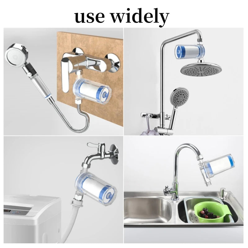 Universal Water Pipe Filter PP Cotton Shower Bath Sprayer Strainer Faucet Water Heater Purification Kitchen Bathroom Fittings