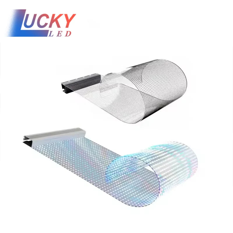 High - Definition LED Screen Wall Transparent LED P6 Interactive Transparent LED Display Flexible 3D Media Advertising Screen
