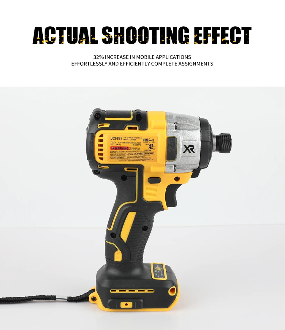DeWalt 20V MAX XR Brushless 2-Tool Combo Kit DCF922 1/2" Impact Wrench DCF887 1/4" Impact Driver with Storage Bag