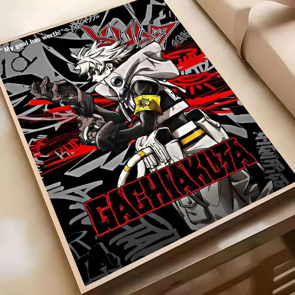 Hot Cool Anime G-Gachiakuta Poster Poster Waterproof HD Wall Art Decal Self-Adhesive Aesthetic Decor For Home Living