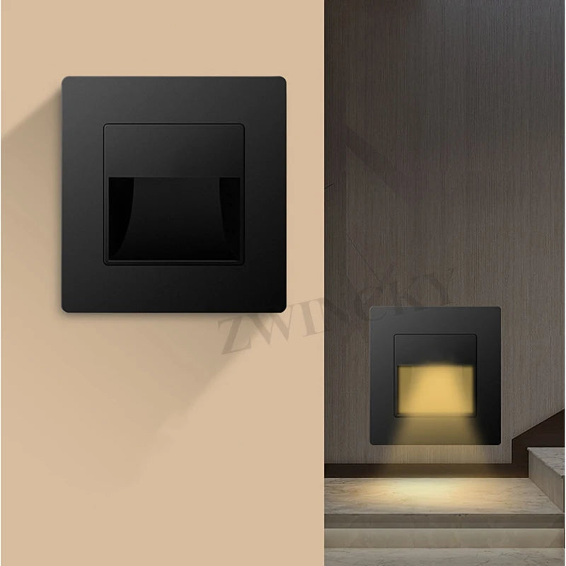 Recessed Stairs LED Wall Lamp For Home Stairs Wall lighting Corridor Lamp Wall Stair Lighting Lamp Footlight Corridor Step Light