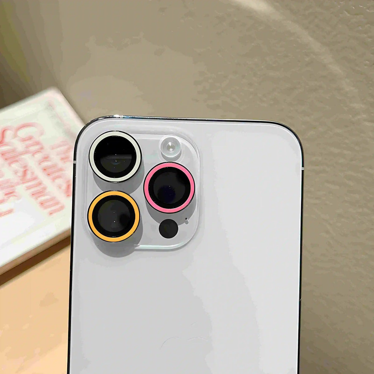 2-3Pcs Luminous Ceramic Camera Protector Film for IPhone 13 14 15 ProMax 15 Plus 13 12 Mini Lens Ring Tempered Glass Glowing Cap