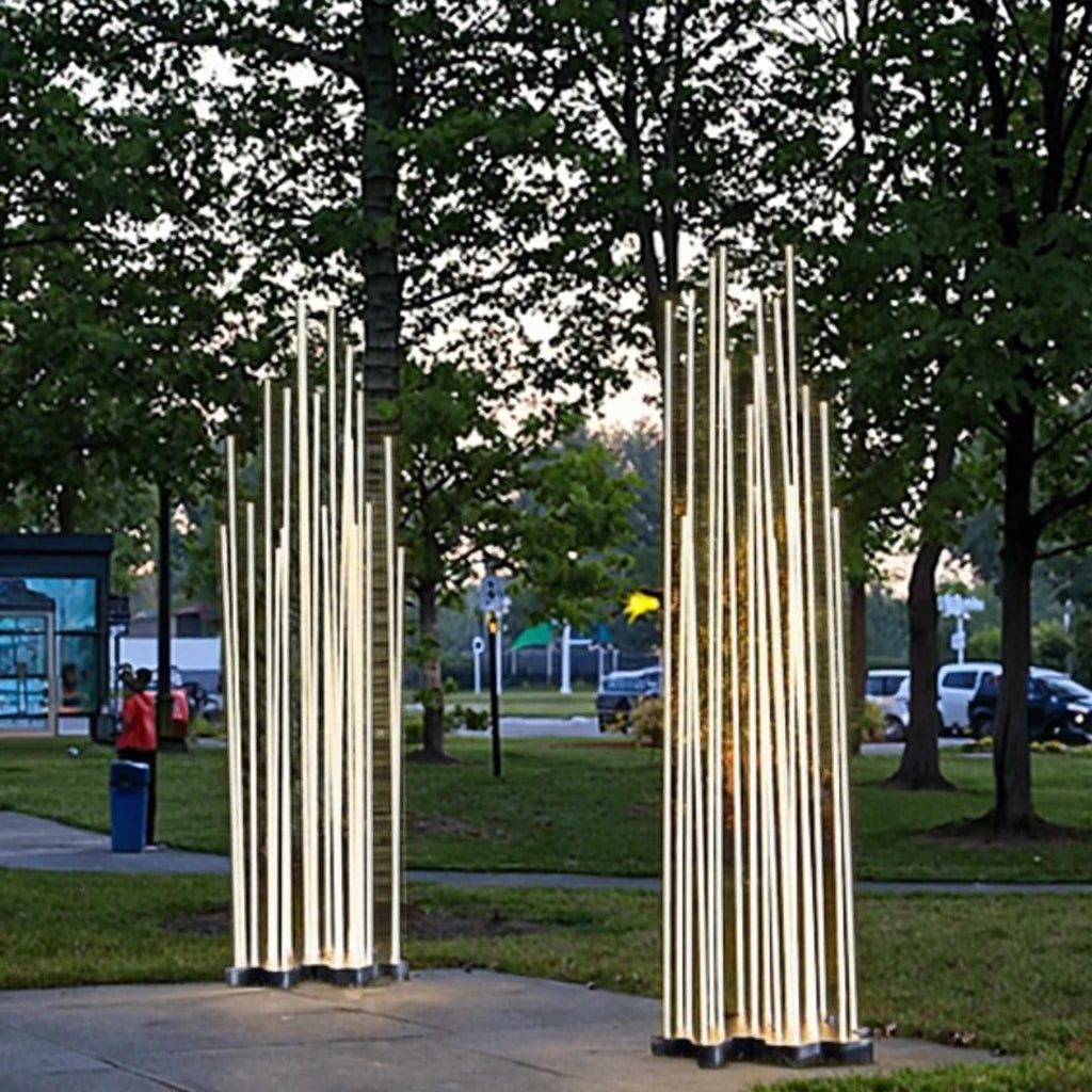 Outdoor weathering reed garden light waterproof villa lawn grass landscape park outdoor lighting