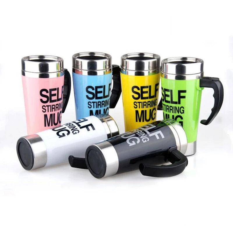 450ML Automatic Stirring Electric Mixing Cup Coffee Milk Self Stirring Mug Stainless Steel Thermal Smart Double Insulated Cup