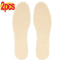 Natural lamb fleece insoles men women Winter keep warm insole soft wool thicken shoepad cashmere shoes insert thermal shoe pads