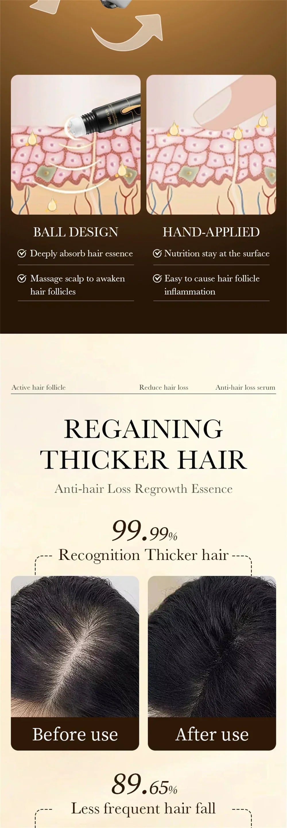 7 Biotin Hair Nourishing Essence Products Care Scalp Massage Anti Hair Loss Thicker Hair Serum Say Goodbye to Baldness