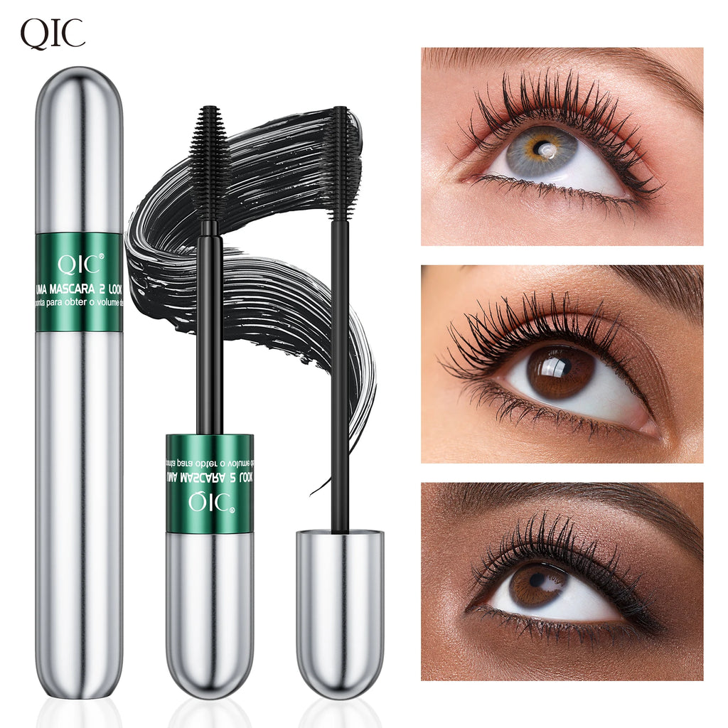 4D Black Mascara Thickening Lengthening Curling Waterproof Sweatproof Mascara For Beginners