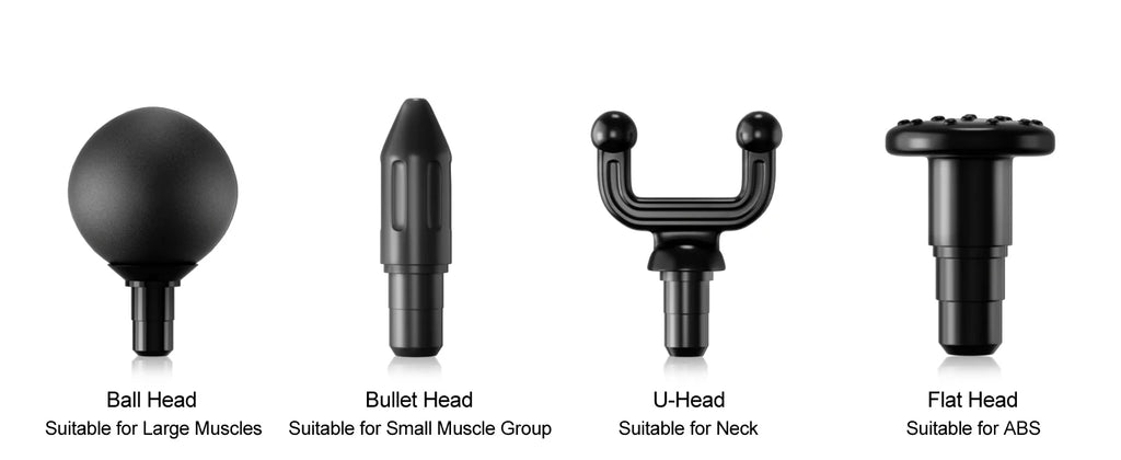 LEERCON Mini Muscle Massage Gun Deep Tissue, Silent Brushless Motor and Portable Massage Gun with 4 Interchangeable Heads for Deep Muscle Relief and Relaxation, Dropshipping Relax Gift for Women Men