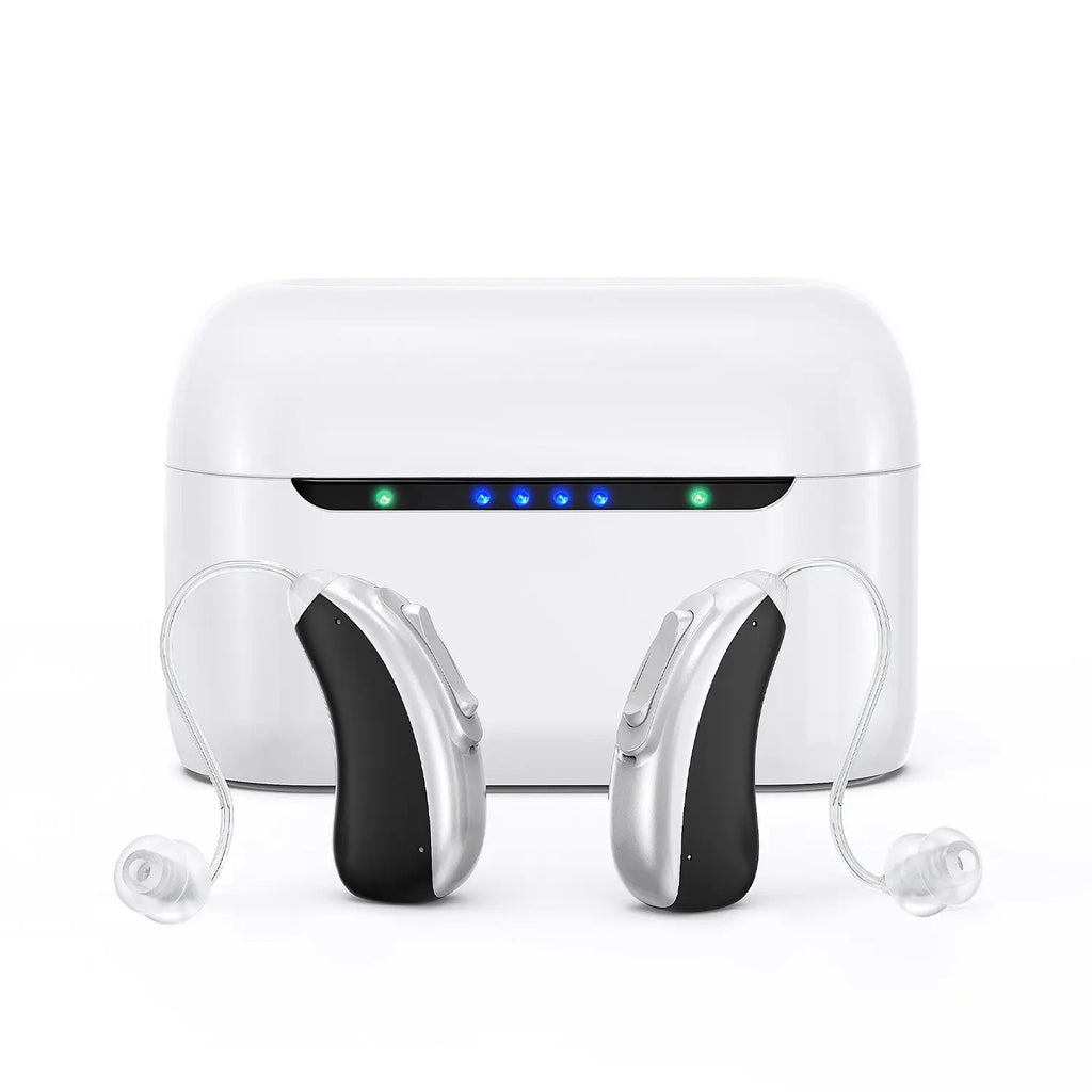 2026 Newest 30 channel Best Rechargeable Elderly Noise Canceling Hearing Aids Digital Hearing Aids BTE Invisible Amplifier