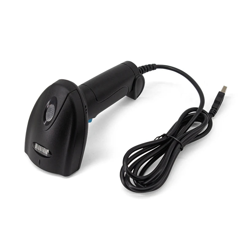 USB 2D Barcode Scanner Handheld Wired QR Code Scanner Support Screen Scan UPC Bar Code Reader for Warehouse Library