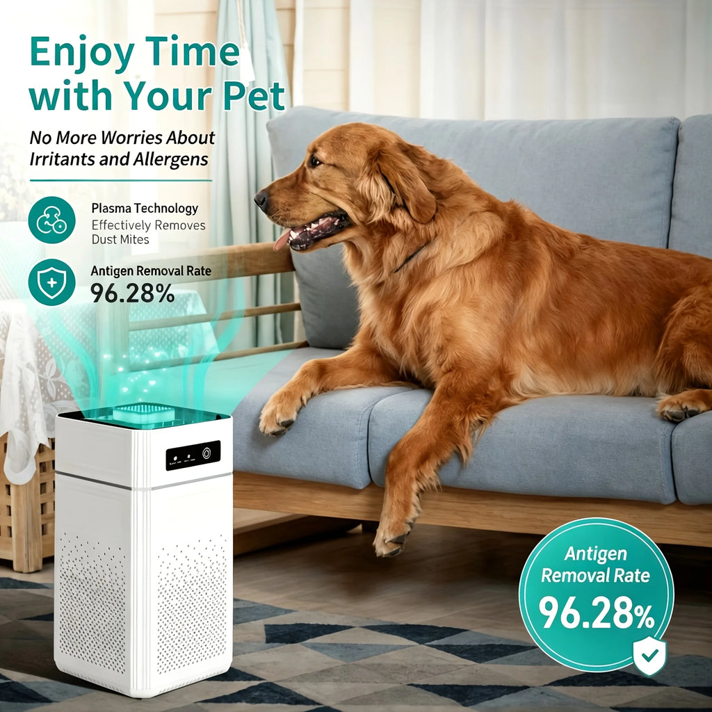 Portable Air Purifier Equipped with H13-Grade True HEPA Filter And Activated Carbon Filter, a Silent USB Air Purifier Capable