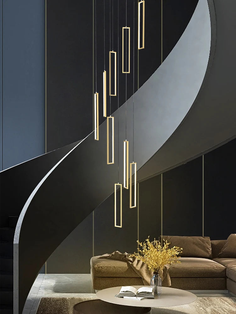Stairs Lighting Led Ceiling Light Pendant Lamp For Dining Room Living Room Chandelier Modern Pendant Hanging Lamps For Ceiling