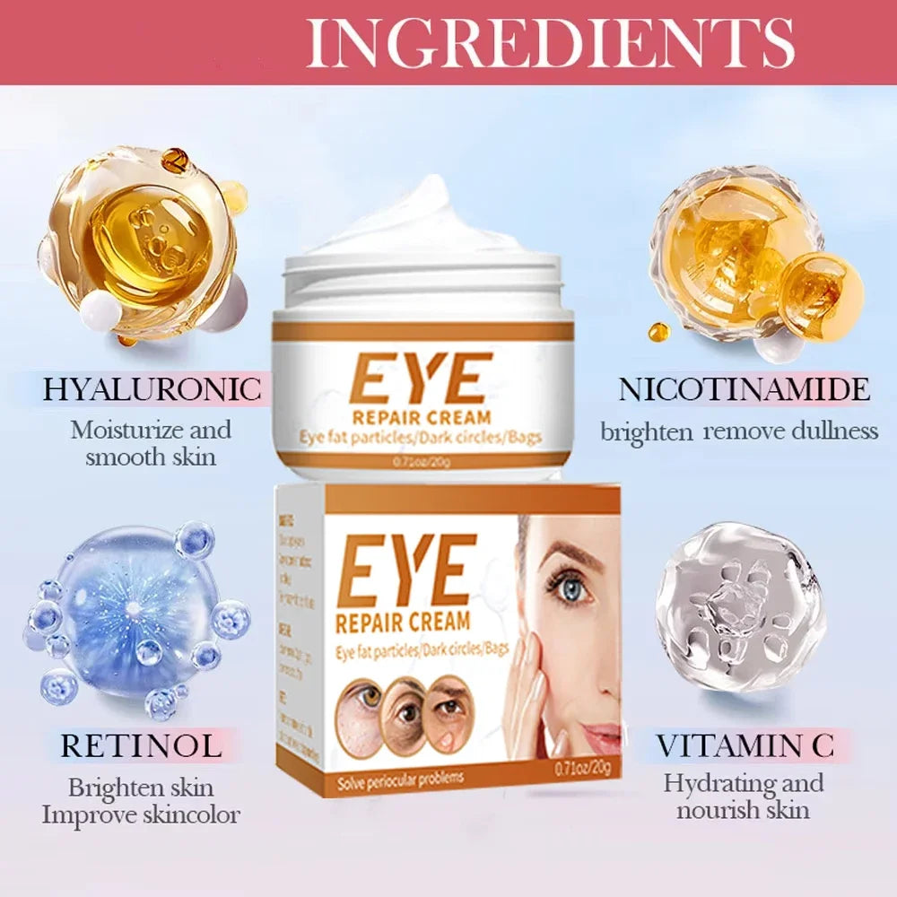 Anti-Wrinkle Remove bags Puffiness Dark Circles under eyes Lightening Fine Lines Moisturizing Whitening Skin Care