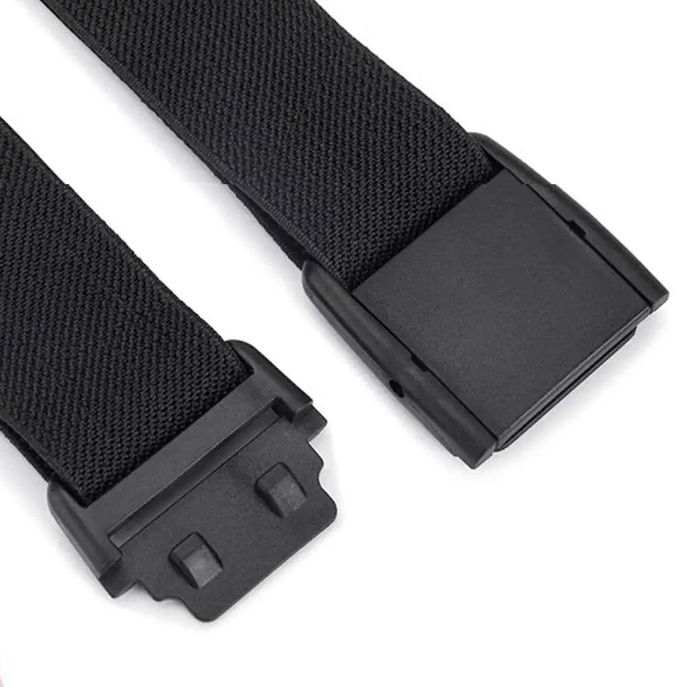 Unisex Invisible Elastic Stretch Belt No Show Flat Buckle Waistband for Jeans Dresses Men Women Adjustable Comfort Casual Belts