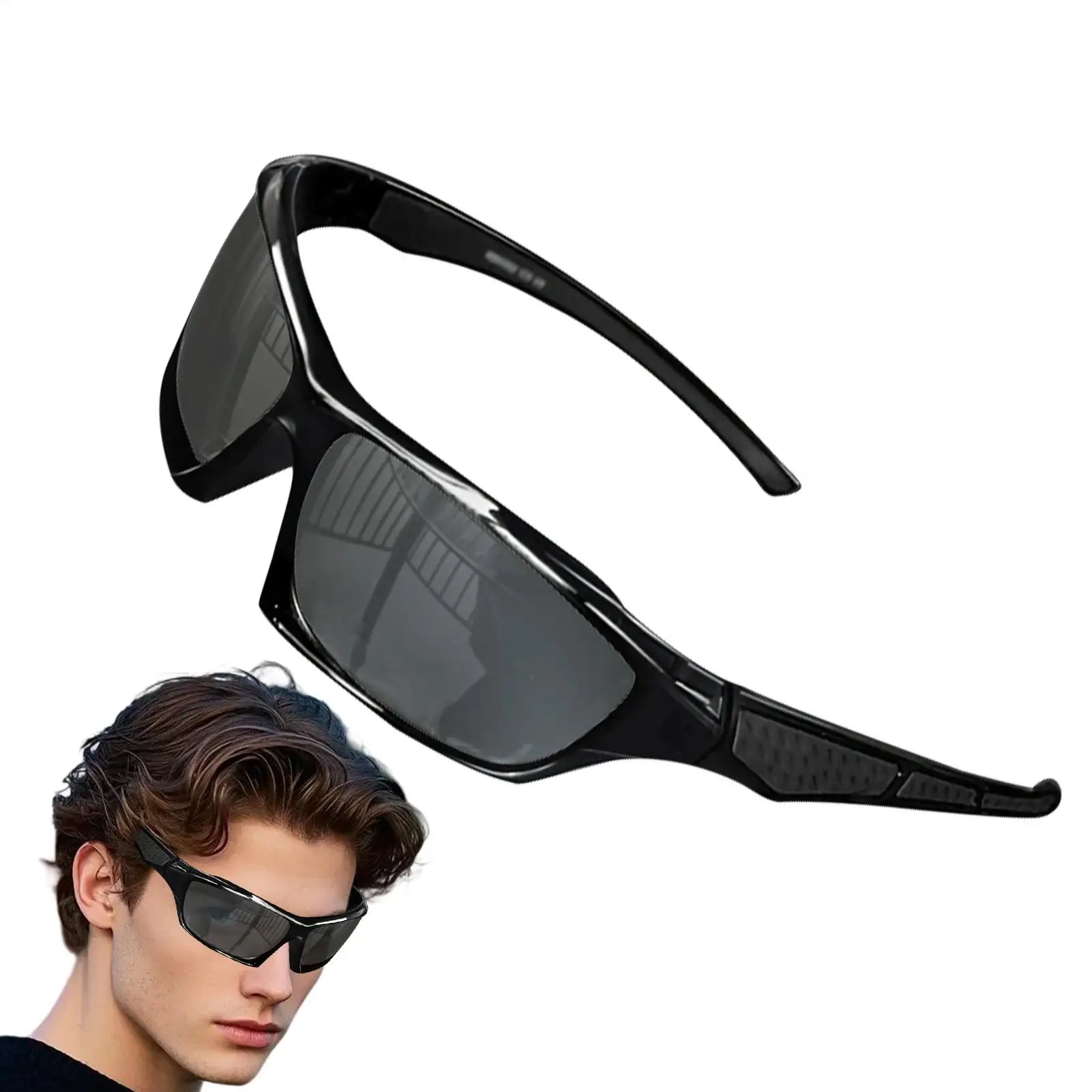 Mens Sun Glasses Comprehensive Protection Sun Glasses Comfortable Fashion Shades Outdoor Sport Eyewear for Driving Running