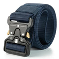 Tactical Belt Men's Elastic Webbing - Military Nylon Stretch Breathable Waistband for Outdoor Training Pants