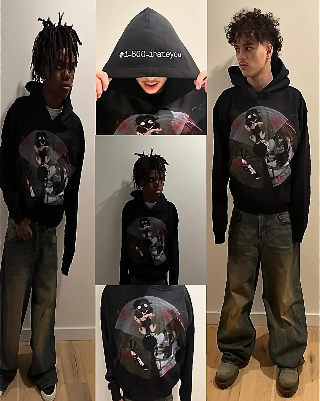 Harajuku Y2k Casual 3DS Hoodies Women Grunge Streetwear Sweatshirt Tops Goth Oversized Hoodie Clothes Tracksuit Men Clothing