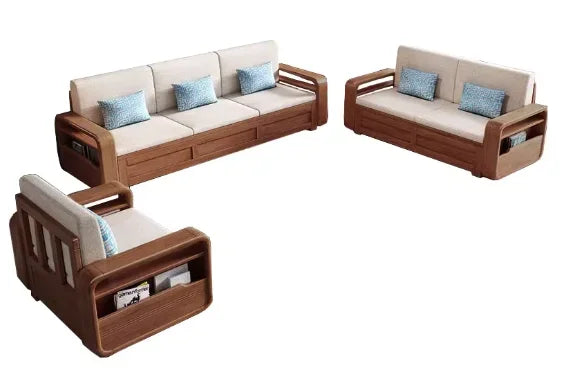 B182 Wood Storage Living Room Sofas Designer Sectional  Nordic Luxury Living Room Sofas Lounges Modern Banken Woonkamer Furnitur