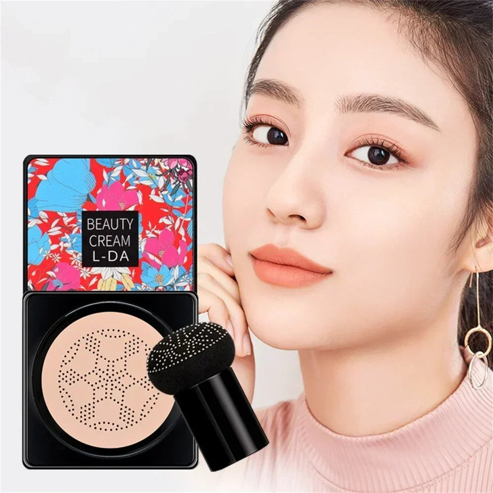 Mushroom Head BB Cream Foundation Cream Full Coverage Natural Nude Face Concealer Moisturizing Waterproof Long Lasting Makeup