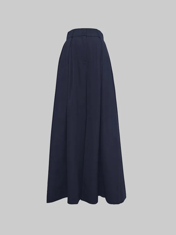 UOOZEE Women Fashion Solid Color High Waisted Wide Leg Pants 2025 New Spring Summer Loose Casual Simple Oversized Trousers