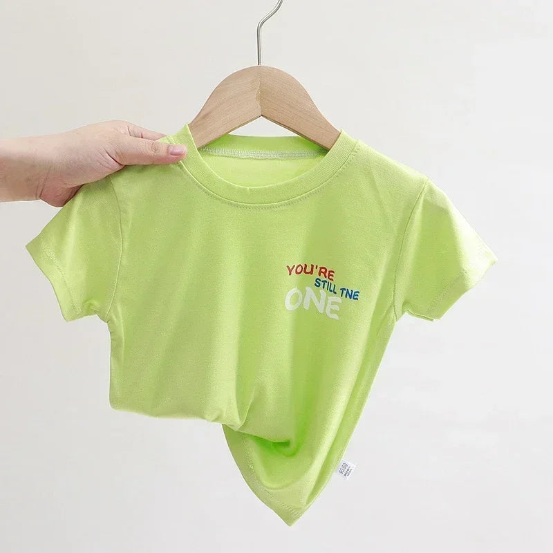 Kids’ Short-Sleeve Cotton-Blend T-Shirt