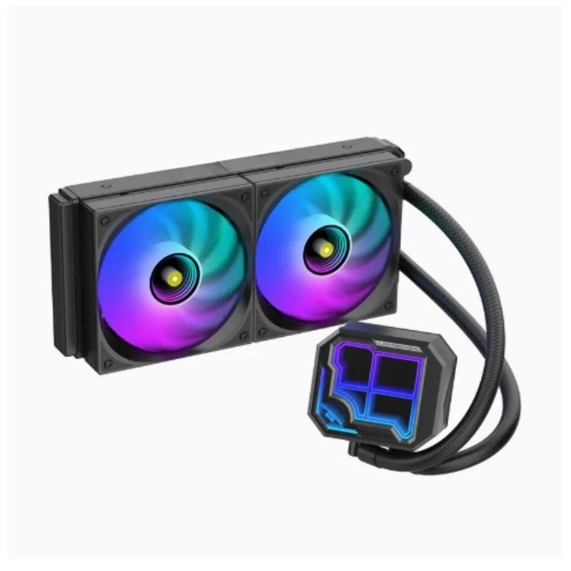 360mm ARGB CPU Liquid Cooler Segment LCD Screen Intelligent Temperature Display AIO PC Cooling Fan
