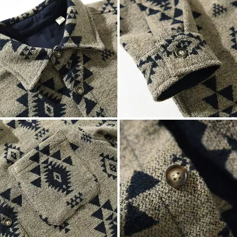 2024 Autumn/Winter New Thickened Warm Long-Sleeve Shirt Premium Brushed Fabric Skin-friendly and Trendy Shirt