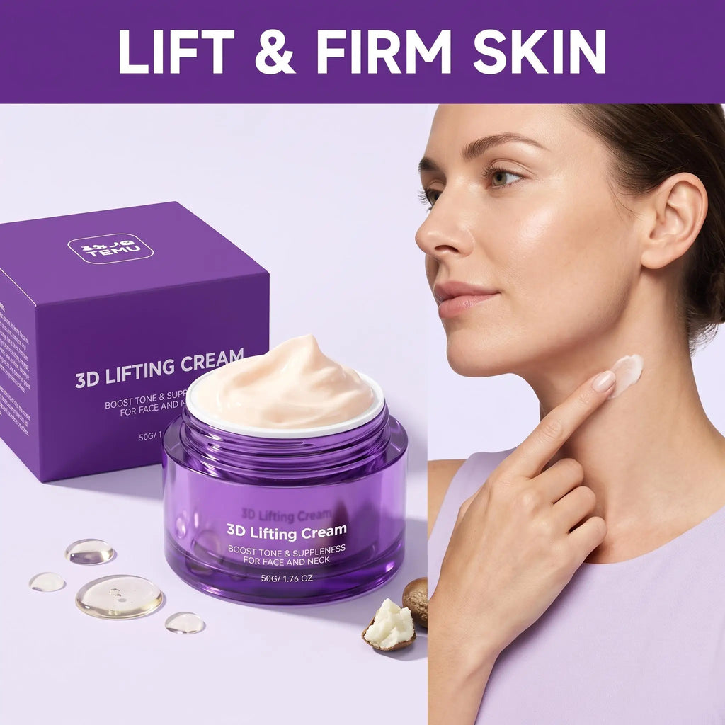 3D Lifting Cream Face Neck Anti-Aging Moisturizer Improve Wrinkles Hydrating Repair Korean Facial Treatment Probiotic Face Cream