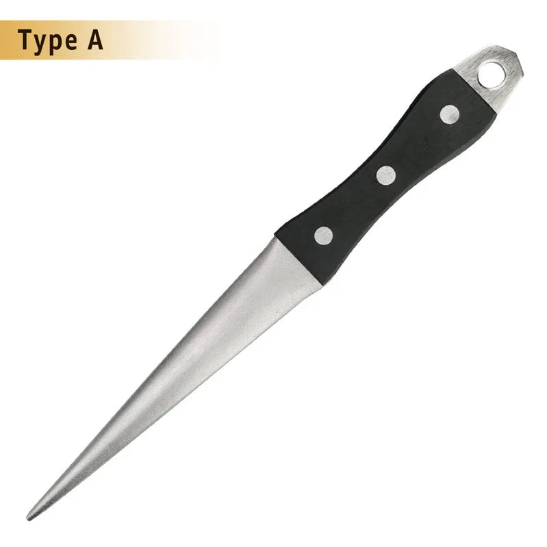 Diamond Sharpening Rod Tungsten Steel Carbon Steel  Kitchen Gadgets Slaughterhouse Butcher Ceramic Household Knife Sharpener