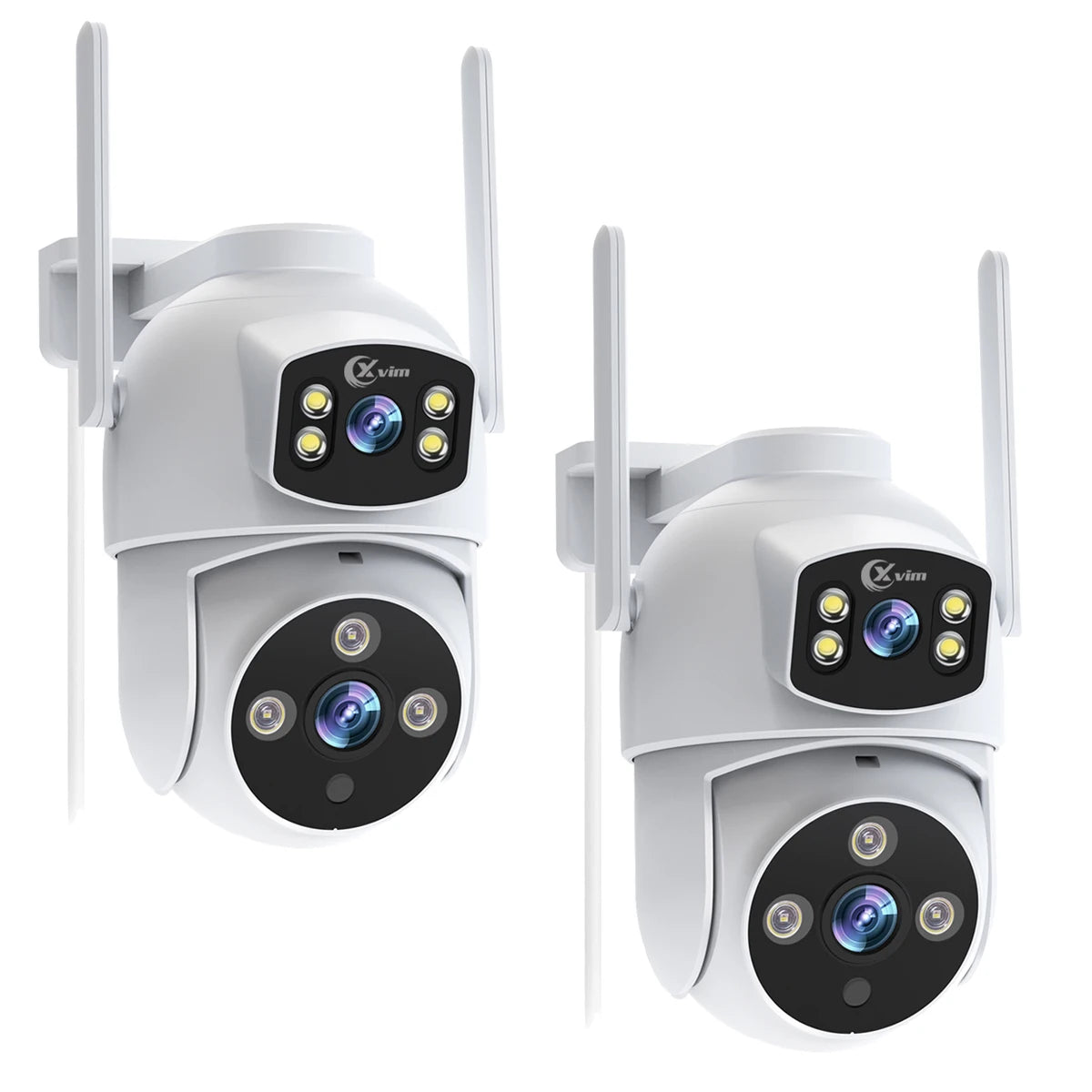 6MP Dual Lens Wireless WiFi Camera 360° Pan/Tilt Auto Motion Track Two Way Audio Video Monitor Surveillance Security Camera