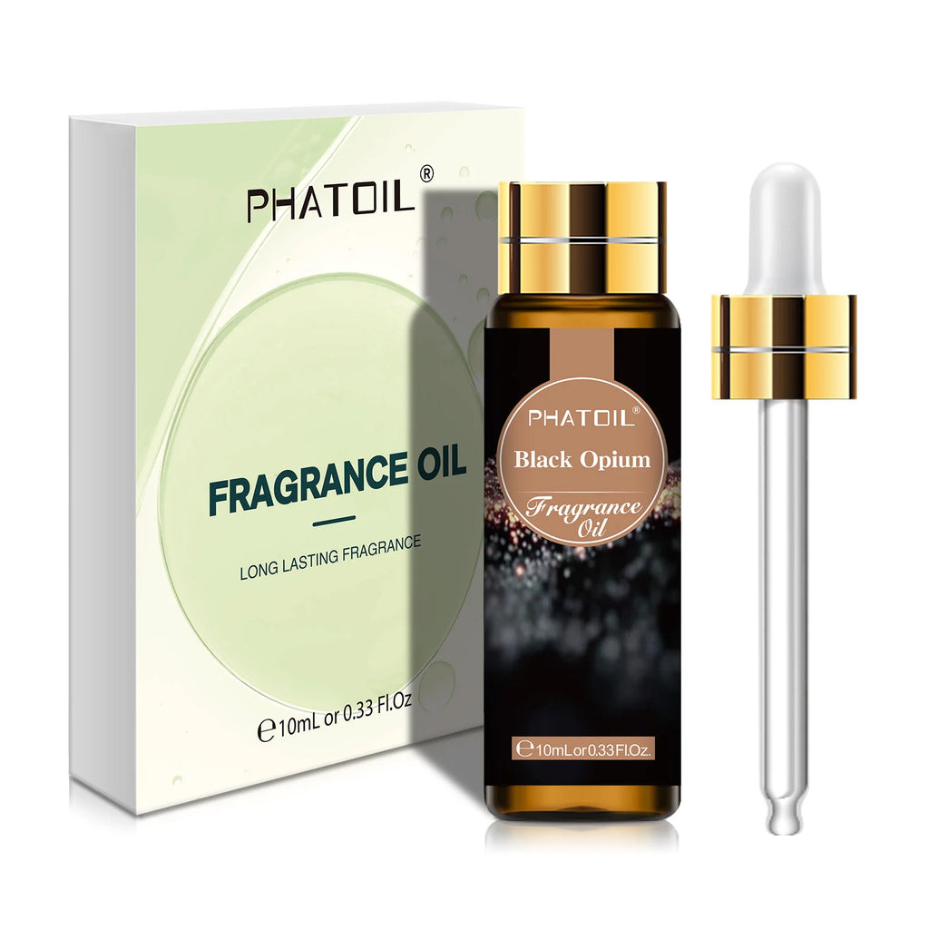 PHATOIL 10ml Fragrance Oil with Dropper White Musk Bubble Gum Sea Breeze Vanilla & Coconut  Coffee Aromatherapy Fragrance Oils